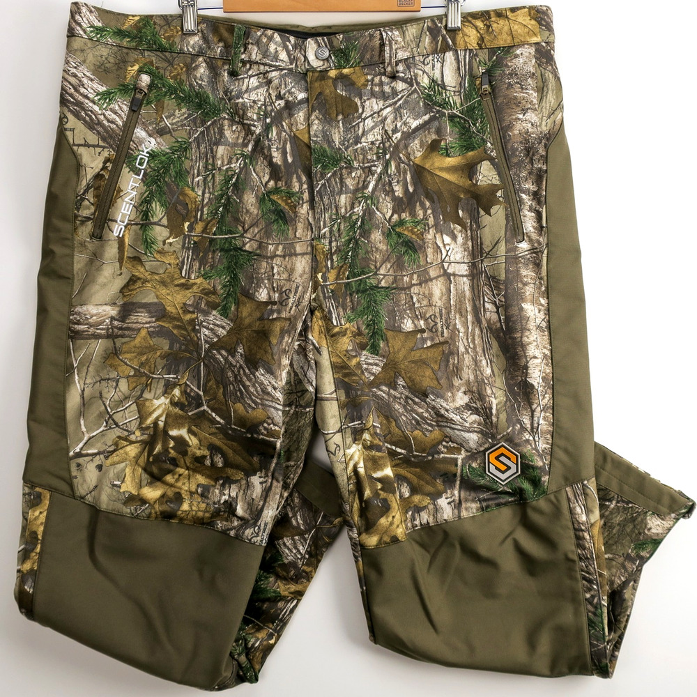 ScentLok Men's Hunting Pants 2XL Carbon Alloy Camo Scent Control Realtree XXL
